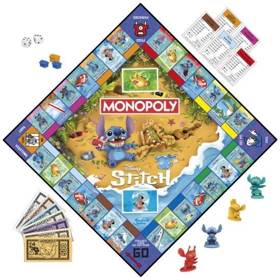 Imagine JOC MONOPOLY DISNEY STITCH IN LIMBA ENGLEZA