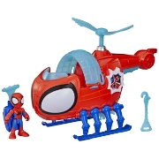 Imagine SPIDEY SI PRIETENII LUI UIMITORI MARVEL SET ECHIPA SPIDEY CU ELICOPTER SI ACCESORII 7.6CM