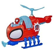 Imagine SPIDEY SI PRIETENII LUI UIMITORI MARVEL SET ECHIPA SPIDEY CU ELICOPTER SI ACCESORII 7.6CM