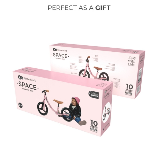 Imagine BICICLETA FARA PEDALE KINDERKRAFT SPACE DARK PINK
