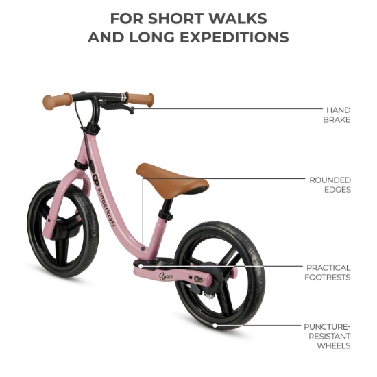 Imagine BICICLETA FARA PEDALE KINDERKRAFT SPACE DARK PINK