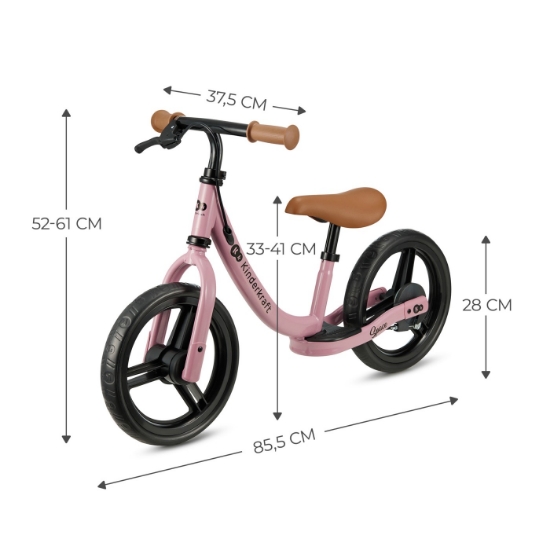 Imagine BICICLETA FARA PEDALE KINDERKRAFT SPACE DARK PINK