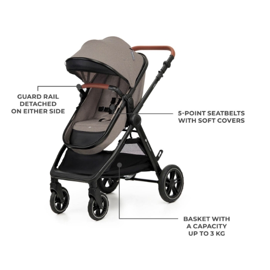 Imagine CARUCIOR KINDERKRAFT ESME PRO, 3 IN 1, SAND BEIGE