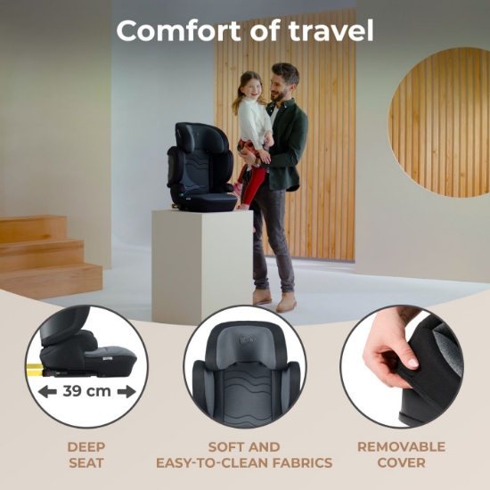 Imagine SCAUN AUTO KINDERKRAFT XPAND 2 I-SIZE 100-150 CM, GRAPHITE BLACK