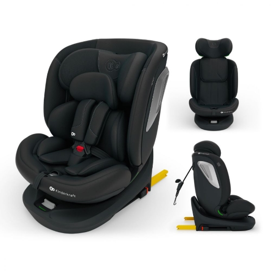 Imagine SCAUN AUTO KINDERKRAFT I-GROW 2 I-SIZE 40-150 CM, BLACK