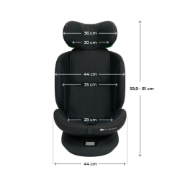 Imagine SCAUN AUTO KINDERKRAFT I-GROW 2 I-SIZE 40-150 CM, BLACK