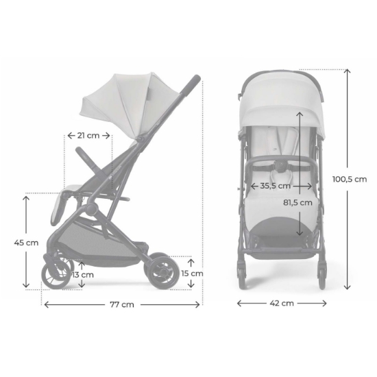 Imagine CARUCIOR SPORT KINDERKRAFT INDY3, URBAN GREY
