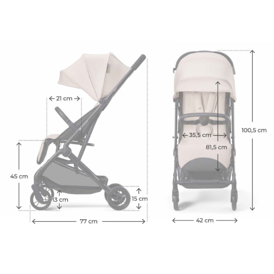 Imagine CARUCIOR SPORT KINDERKRAFT INDY3, MISTY BEIGE