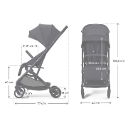 Imagine CARUCIOR SPORT KINDERKRAFT INDY3, COAL BLACK