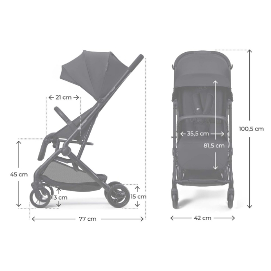 Imagine CARUCIOR SPORT KINDERKRAFT INDY3, COAL BLACK