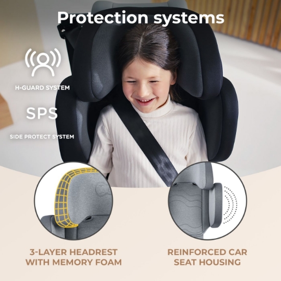 Imagine SCAUN AUTO KINDERKRAFT XPAND 2 I-SIZE 100-150 CM, ROCKET GREY