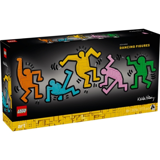 Imagine LEGO ART KEITH HARING FIGURINE CARE DANSEAZA 31216 