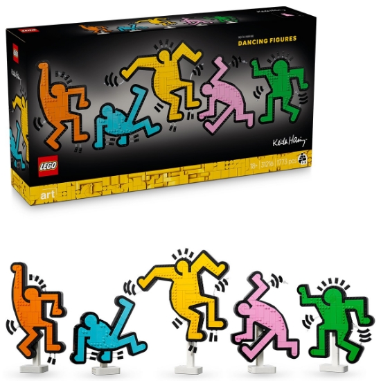 Imagine LEGO ART KEITH HARING FIGURINE CARE DANSEAZA 31216 