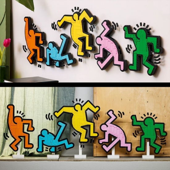 Imagine LEGO ART KEITH HARING FIGURINE CARE DANSEAZA 31216 
