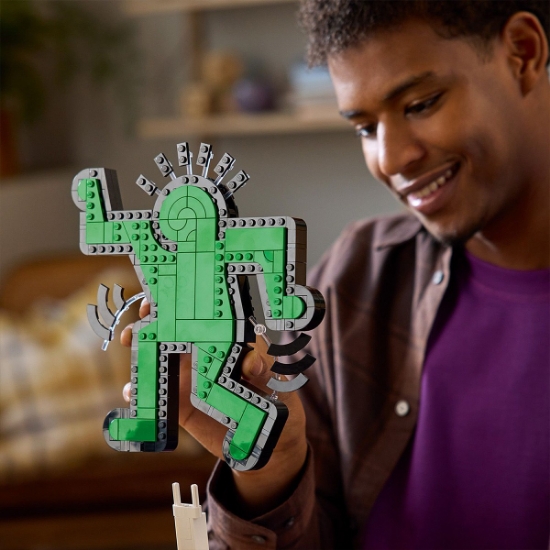 Imagine LEGO ART KEITH HARING FIGURINE CARE DANSEAZA 31216 