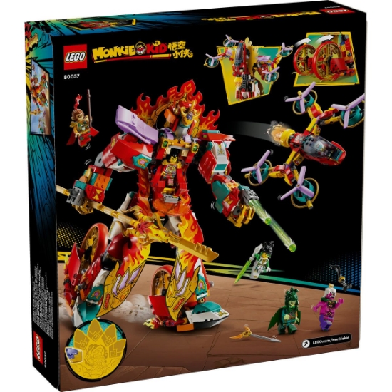 Imagine LEGO MONKIE KID ROBOTUL CU INEL DE FOC AL LUI NEZHA 80057 