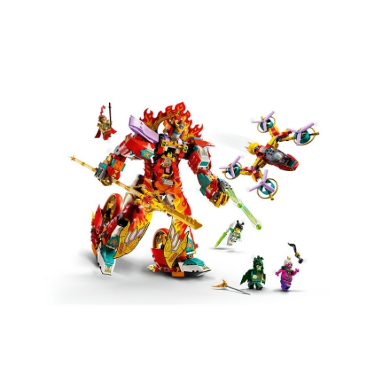 Imagine LEGO MONKIE KID ROBOTUL CU INEL DE FOC AL LUI NEZHA 80057 