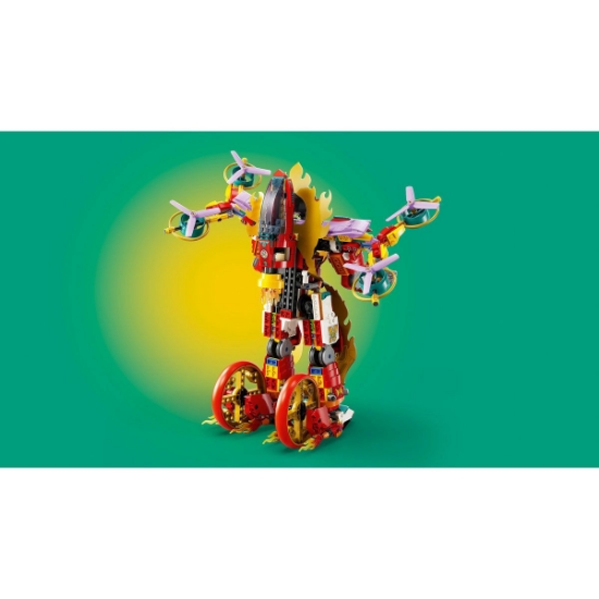 Imagine LEGO MONKIE KID ROBOTUL CU INEL DE FOC AL LUI NEZHA 80057 