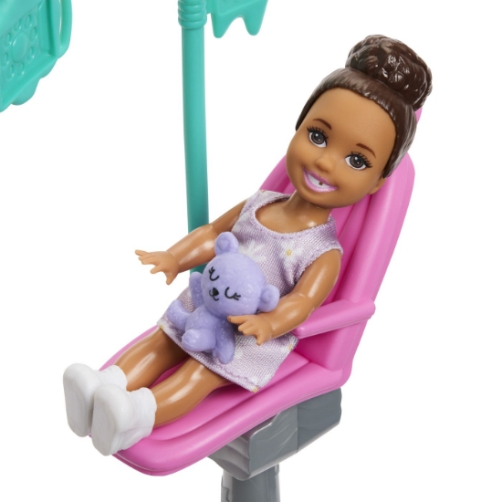 Imagine BARBIE SET DE JOACA PAPUSA BARBIE BLONDA FACE CARIERA DENTIST