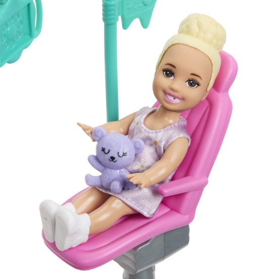 Imagine BARBIE SET DE JOACA PAPUSA BARBIE BRUNETA FACE CARIERA DENTIST