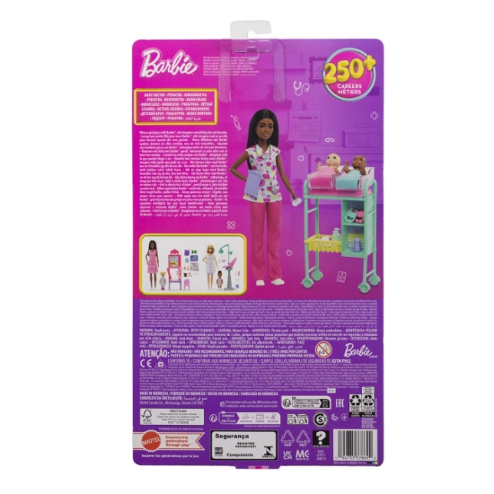 Imagine BARBIE SET DE JOACA PAPUSA BARBIE BRUNETA FACE CARIERA MEDIC PEDIATRU