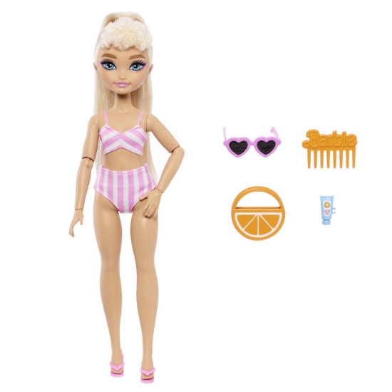 Imagine BARBIE DREAM BESTIES PAPUSA BARBIE MALIBU LA PLAJA CU ACCESORII