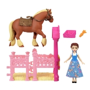 Imagine DISNEY PRINCESS SET DE JOACA GRAJDUL REGAL AL LUI BELLE PAPUSA SI ACCESORII