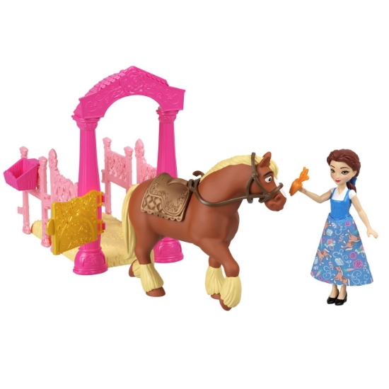 Imagine DISNEY PRINCESS SET DE JOACA GRAJDUL REGAL AL LUI BELLE PAPUSA SI ACCESORII