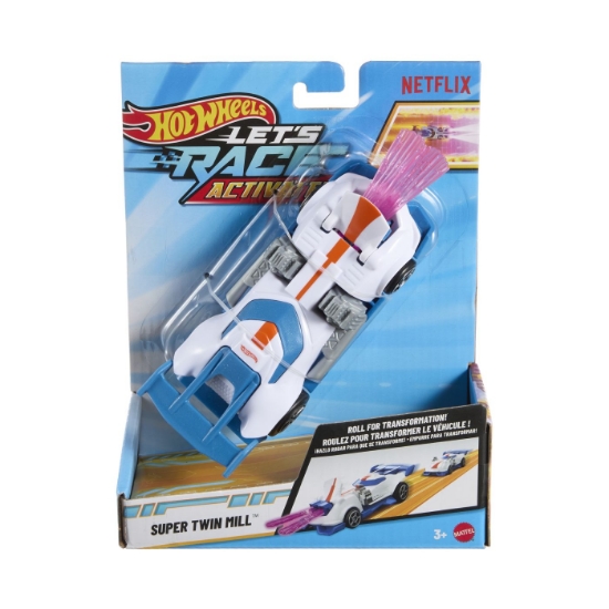 Imagine HOT WHEELS LETS RACE ACTIVATE MASINUTA SUPER TWIN MILL SCARA 1 LA 32