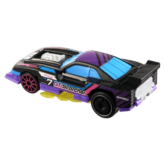 Imagine HOT WHEELS LETS RACE ACTIVATE MASINUTA GT SCORCHER  SCARA 1 LA 32
