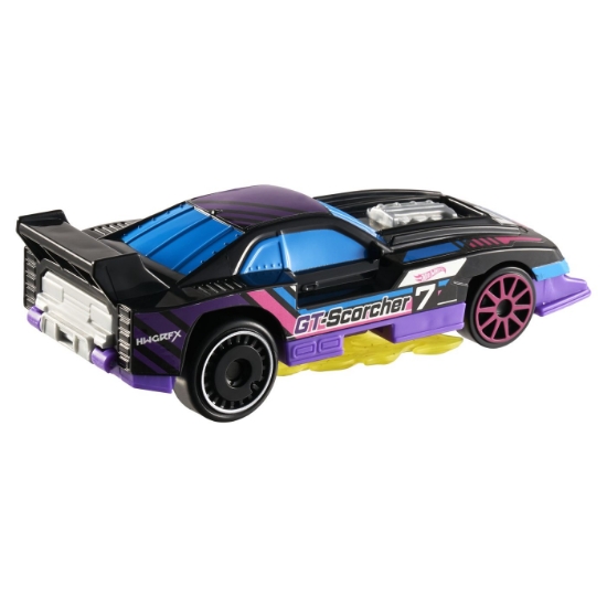 Imagine HOT WHEELS LETS RACE ACTIVATE MASINUTA GT SCORCHER  SCARA 1 LA 32