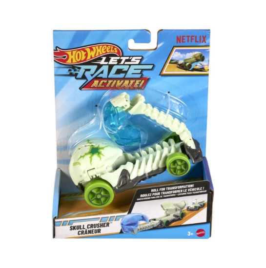 Imagine HOT WHEELS LETS RACE ACTIVATE MASINUTA SKULL CRUSHER SCARA 1 LA 32