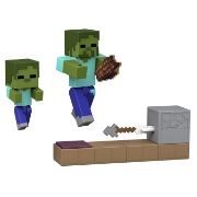 Imagine MINECRAFT REDSTONE CHARGED SET CAPCANA CU SAGETI PENTRU ZOMBI FIGURINA CU ACCESORII