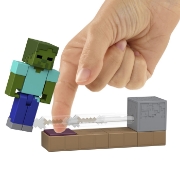 Imagine MINECRAFT REDSTONE CHARGED SET CAPCANA CU SAGETI PENTRU ZOMBI FIGURINA CU ACCESORII