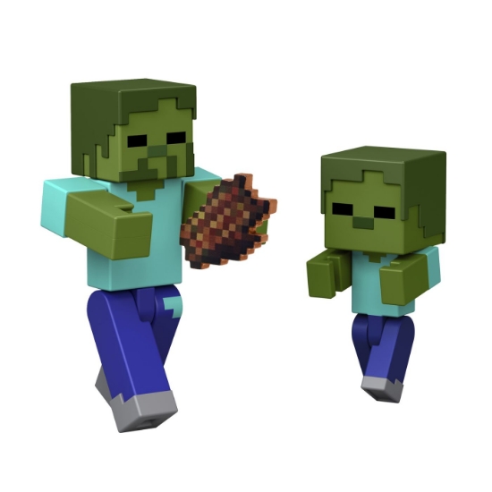 Imagine MINECRAFT REDSTONE CHARGED SET CAPCANA CU SAGETI PENTRU ZOMBI FIGURINA CU ACCESORII
