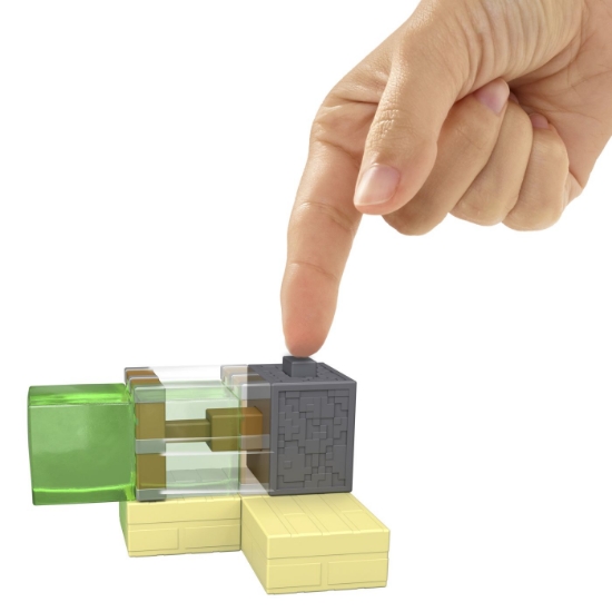 Imagine MINECRAFT REDSTONE CHARGED SET CAPCANA CU PISTON LIPICIOS FIGURINA CU ACCESORII