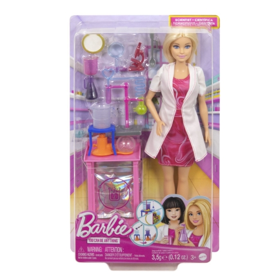 Imagine BARBIE SET DE JOACA PAPUSA BARBIE FACE CARIERA OM DE STIINTA