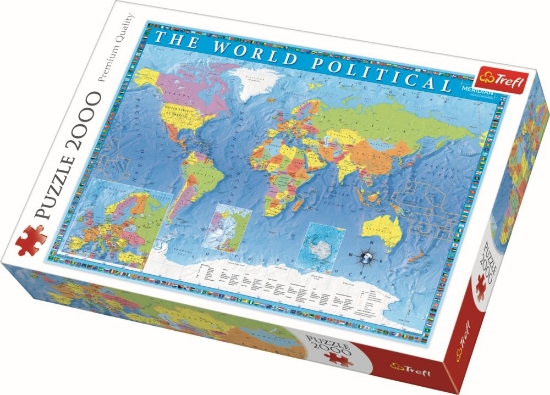 Imagine PUZZLE TREFL 2000 HARTA POLITICA A LUMII