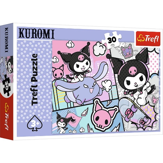 Imagine PUZZLE TREFL 30 DISTRACTIE CU KUROMI 