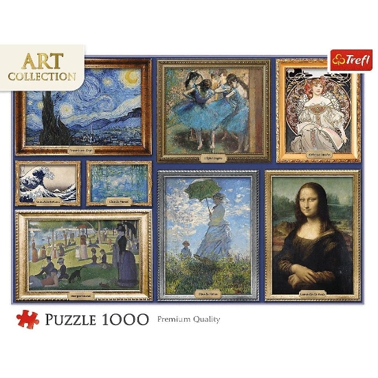 Imagine PUZZLE TREFL 1000 ART COLLECTION O COLECTIE DE CAPODOPERE DE ARTA