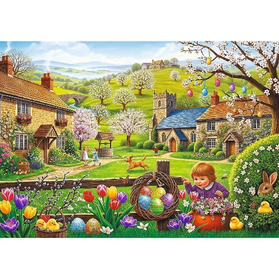 Imagine PUZZLE TREFL 1000 VANATOARE DE OUA DE PASTE
