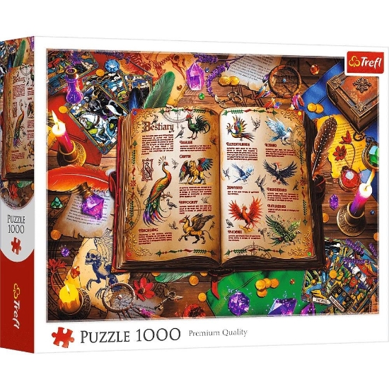 Imagine PUZZLE TREFL 1000 ATLASUL PASARILOR FANTASTICE