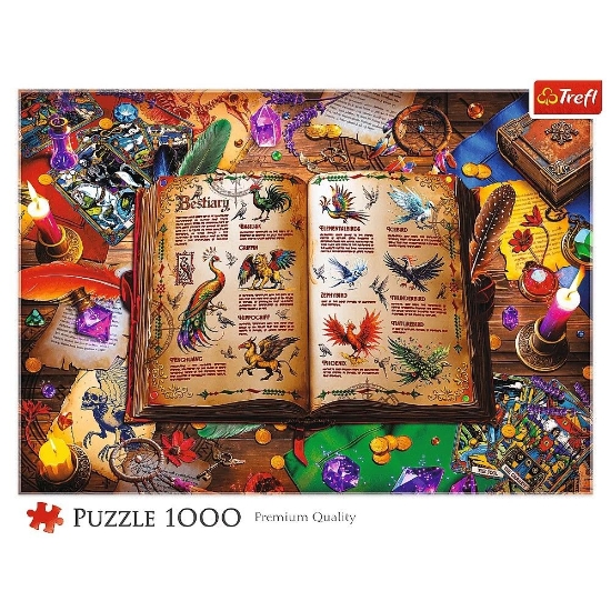 Imagine PUZZLE TREFL 1000 ATLASUL PASARILOR FANTASTICE