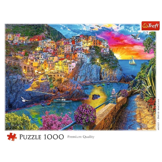 Imagine PUZZLE TREFL 1000 O PLIMBARE DE SEARA PRIN CINQUE TERRE