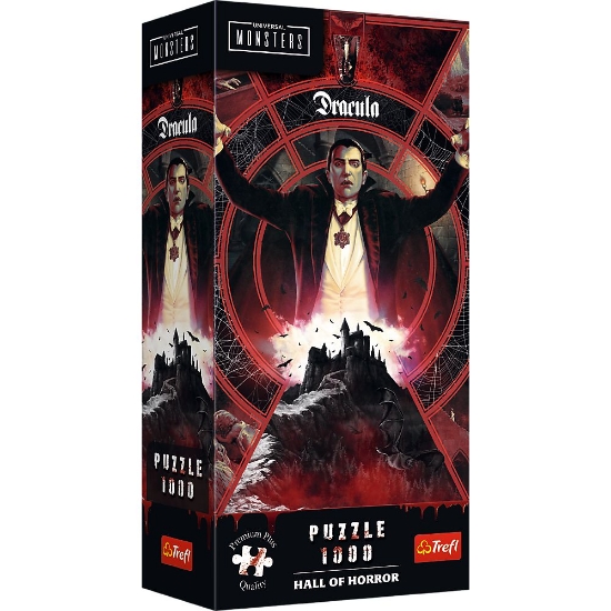 Imagine PUZZLE TREFL 1000 PREMIUM PLUS UNIVERSAL MONSTERS SALA GROAZEI DRACULA 