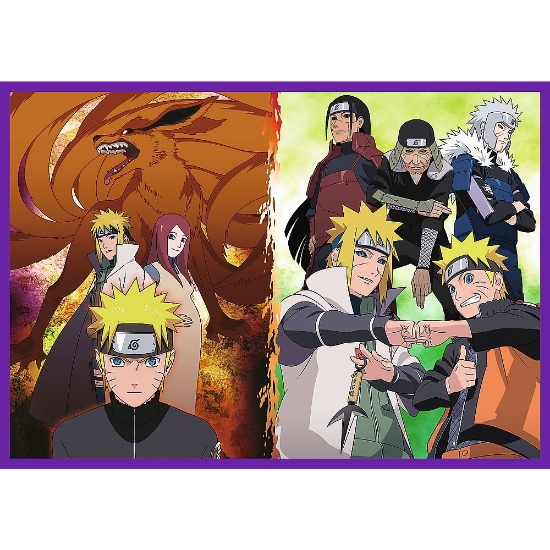 Imagine PUZZLE TREFL 4X250 NARUTO SHIPPUDEN AVENTURILE LUI NARUTO UZUMAKI 