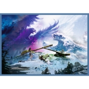 Imagine PUZZLE TREFL 4X250 WORLD OF TANKS BATALIE GROZAVA CU TANCURI