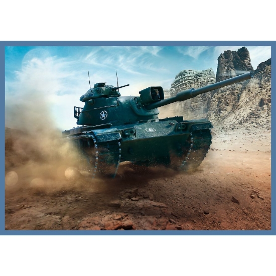 Imagine PUZZLE TREFL 4X250 WORLD OF TANKS BATALIE GROZAVA CU TANCURI