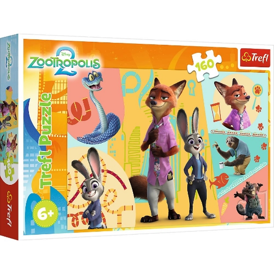 Imagine PUZZLE TREFL 160 DISNEY ZOOTROPOLIS IMPREUNA IN ZOOTOPIA