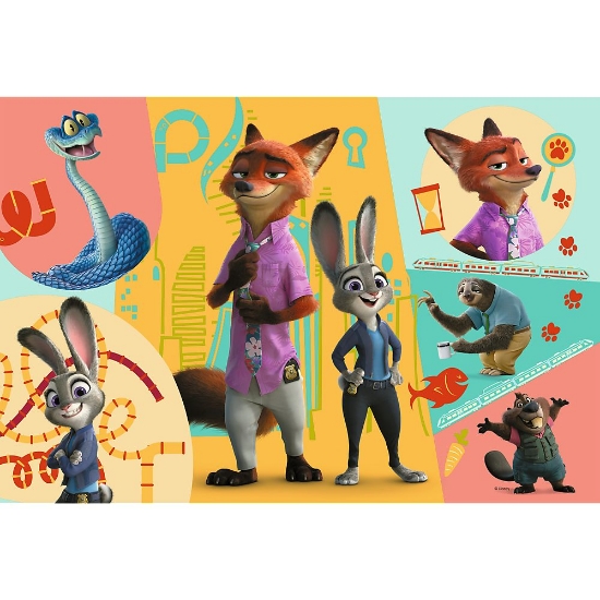 Imagine PUZZLE TREFL 160 DISNEY ZOOTROPOLIS IMPREUNA IN ZOOTOPIA